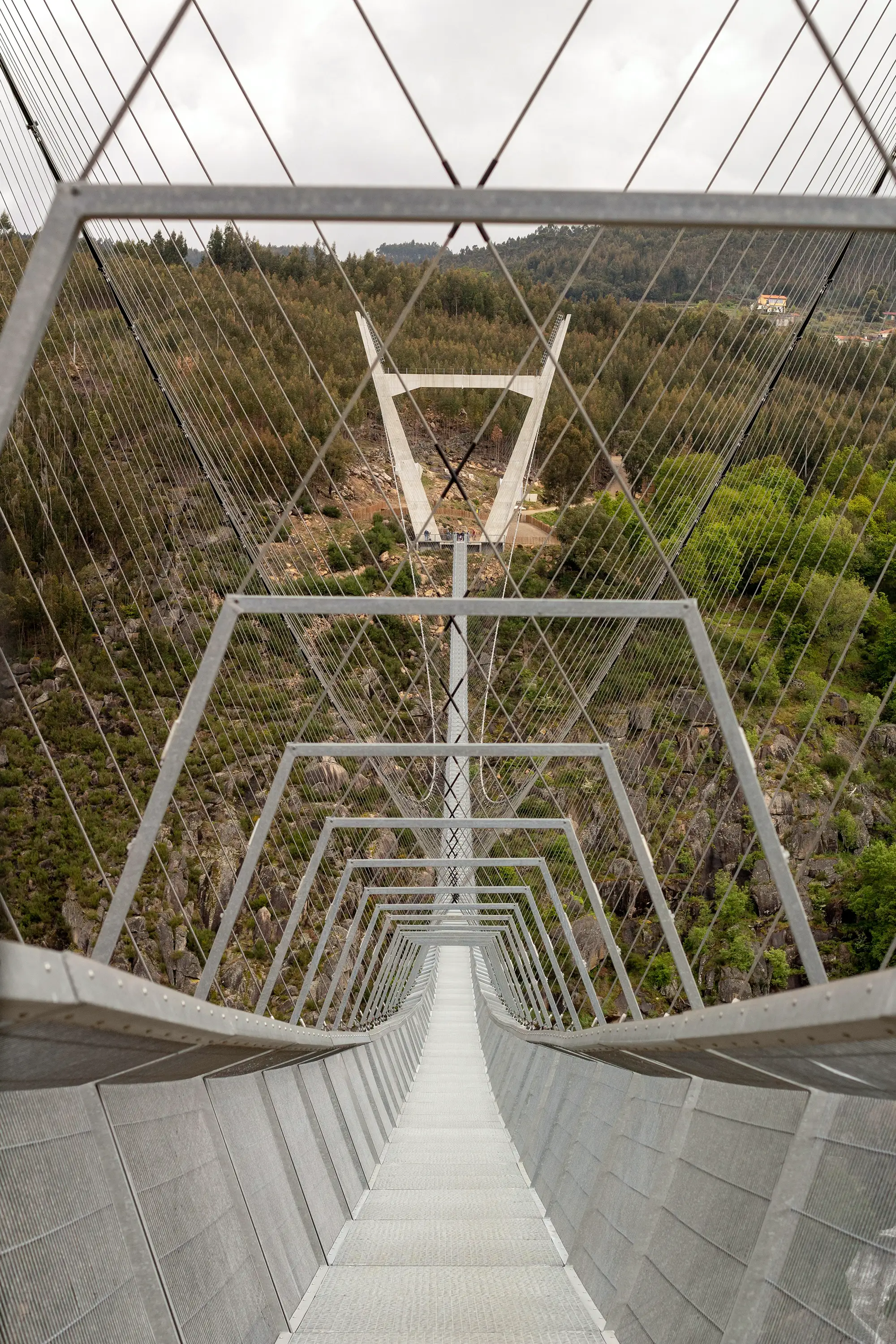 Ponte 516 Arouca suspension bridge over the Paiva River